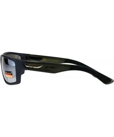 Xloop Sports Fashion Mens Sunglasses Rectangular Frame UV 400 Metallic (Silver Mirror) $9.57 Rectangular