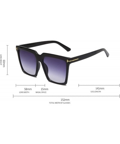 Large Frame Box Sunglasses Outdoor Men and Women Fashion Driving Sun Protection (Color : E, Size : Medium) Medium E $19.79 De...