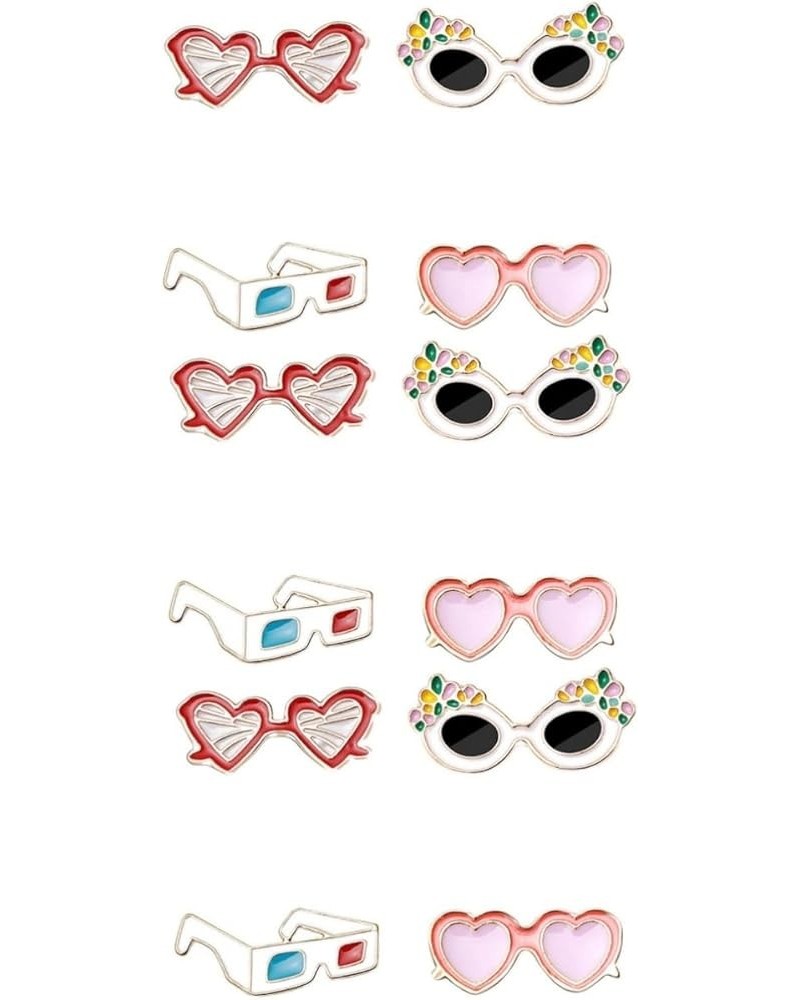 8 Pcs Womens Sunglasses Clothes Pin Hawaii Series Breastpin Sunglasses for over Glasses for Women Cloak Mx3pcs As Shownx3pcs ...