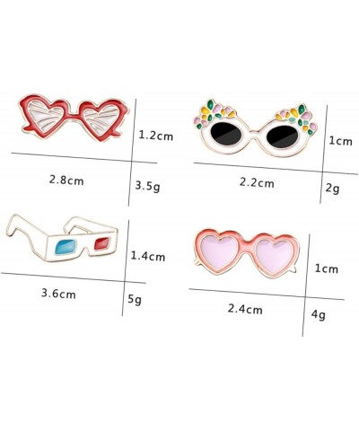 8 Pcs Womens Sunglasses Clothes Pin Hawaii Series Breastpin Sunglasses for over Glasses for Women Cloak Mx3pcs As Shownx3pcs ...