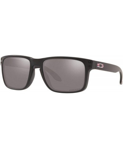 Men's Oo9102 Holbrook Square Sunglasses Matte Black Hi/Prizm Black $50.96 Square