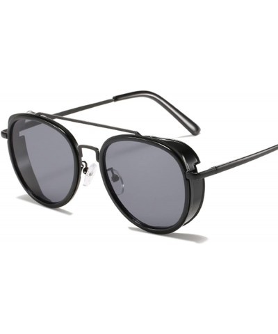 Punk Retro Sunglasses Men and Women Outdoor Vacation UV400 Sunglasses (Color : H, Size : 1) 1 E $15.39 Designer