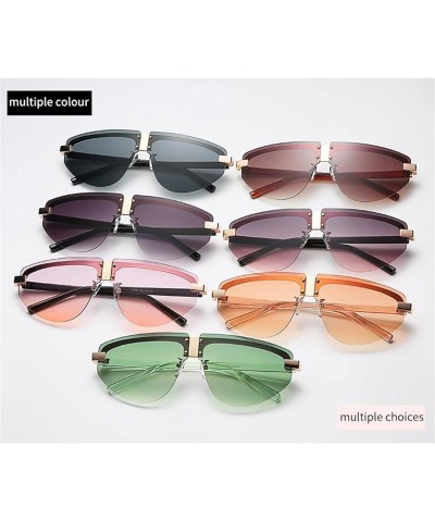 Frameless Large Frame Sunglasses for Men and Women, Outdoor Vacation Beach Driving Sunglasses (Color : B, Size : Medium) Medi...