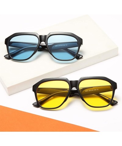 Fashion Box Retro Sunglasses for Men and Women Street Shooting Outdoor Vacation Sunshade (Color : F, Size : Medium) Medium F ...