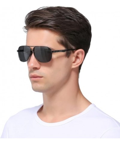 2023 Brand Men Aluminum Sunglasses Polarized UV400 Mirror Male Sun Glasses Women For Men Oculos de sol Silver Gray $15.36 Square