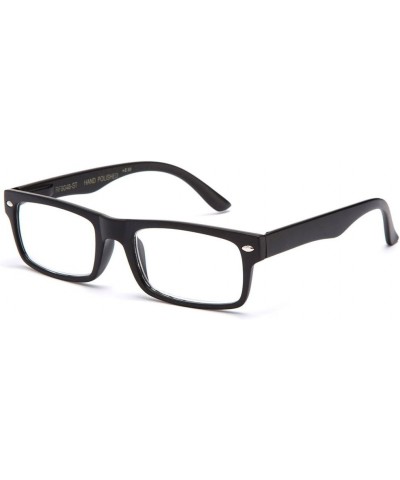 Newbee Fashion - IG Unisex Clear Lens Squared Frame Translucent Fashion Glasses Black $7.50 Square