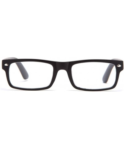 Newbee Fashion - IG Unisex Clear Lens Squared Frame Translucent Fashion Glasses Black $7.50 Square