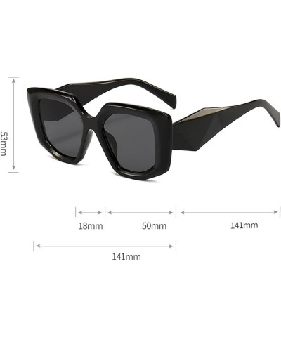 Large Frame Polygonal Outdoor Vacation Beach Driving Drivers Fashion Accessories Sunglasses for Men and Women (Color : H, Siz...