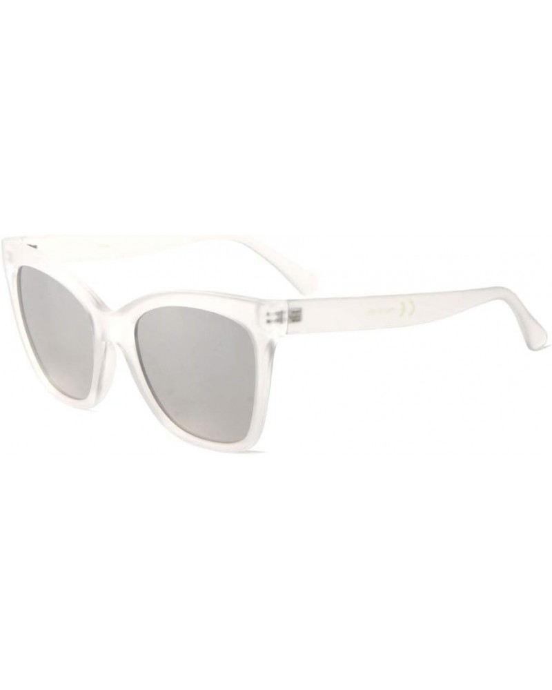 Color Mirror Crystal Classic Frame Cat Eye Sunglasses Grey $9.95 Aviator