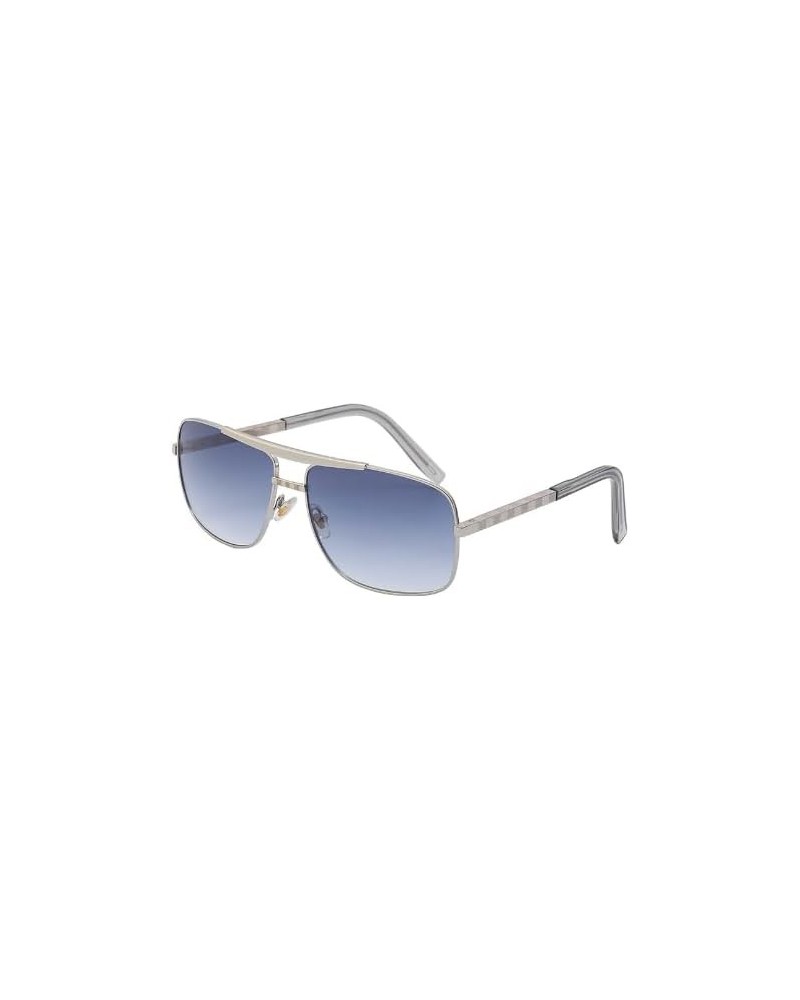 Kajila Classic Square Sunglasses Gray Blue $10.06 Square