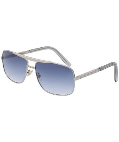 Kajila Classic Square Sunglasses Gray Blue $10.06 Square