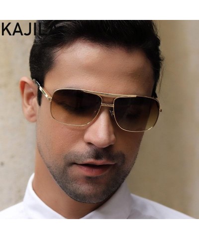 Kajila Classic Square Sunglasses Gray Blue $10.06 Square