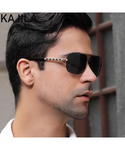 Kajila Classic Square Sunglasses Gray Blue $10.06 Square