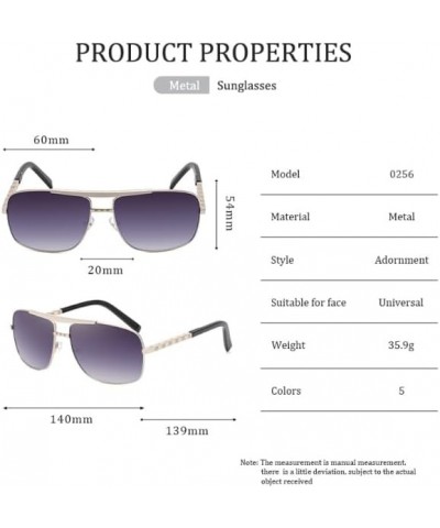 Kajila Classic Square Sunglasses Gray Blue $10.06 Square