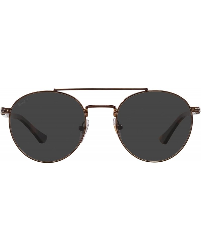 Po1011s Square Sunglasses Brown/Polarized Black $130.24 Square