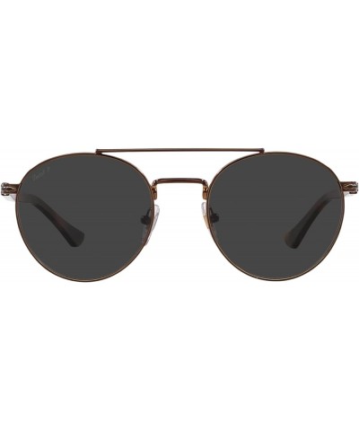 Po1011s Square Sunglasses Brown/Polarized Black $130.24 Square