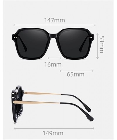 Large Frame Men and Women Polarized Sunglasses Outdoor Beach Glasses (Color : B, Size : Medium) Medium A $20.70 Designer