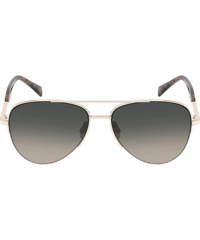 Edge I-Wear's Unisex Rounded Bottom Polarized Pilot Style Aviator Sunglasses with Flat Lens with Gradient For Men Women Gold ...