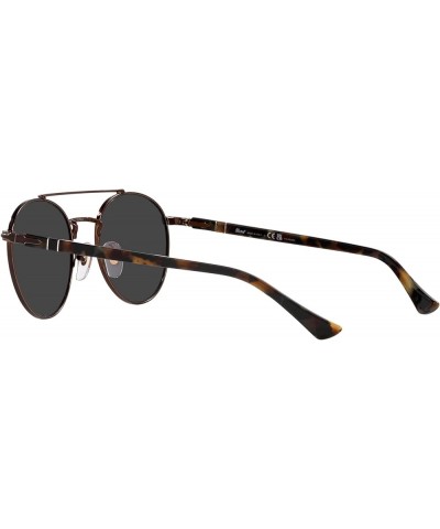 Po1011s Square Sunglasses Brown/Polarized Black $130.24 Square