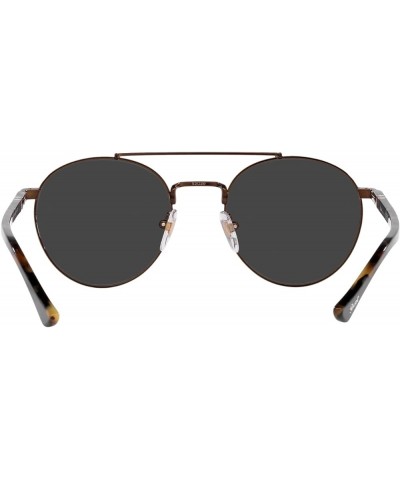 Po1011s Square Sunglasses Brown/Polarized Black $130.24 Square