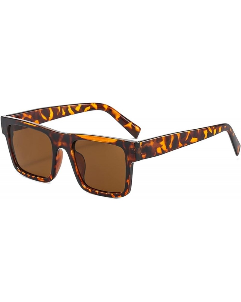 Retro Square Men's and Women's Outdoor Vacation Decoration Sunglasses (Color : D, Size : 1) 1 D $18.64 Designer