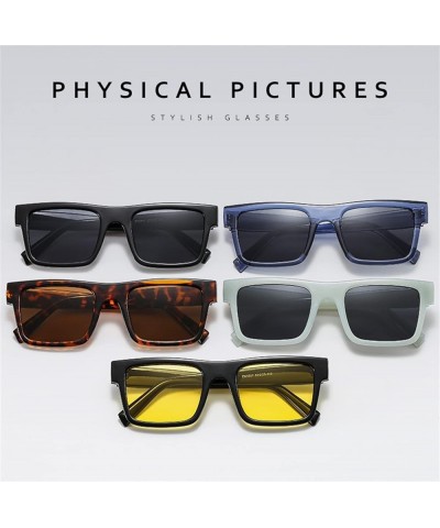 Retro Square Men's and Women's Outdoor Vacation Decoration Sunglasses (Color : D, Size : 1) 1 D $18.64 Designer