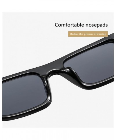 Retro Square Men's and Women's Outdoor Vacation Decoration Sunglasses (Color : D, Size : 1) 1 D $18.64 Designer