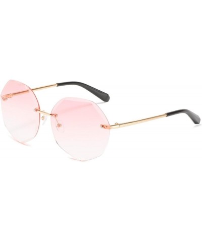 Rimless Men and Women Fashion Sunglasses Outdoor Vacation Decorative Sunglasses Gift (Color : 5, Size : 1) 1 4 $10.89 Rimless