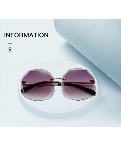 Rimless Men and Women Fashion Sunglasses Outdoor Vacation Decorative Sunglasses Gift (Color : 5, Size : 1) 1 4 $10.89 Rimless