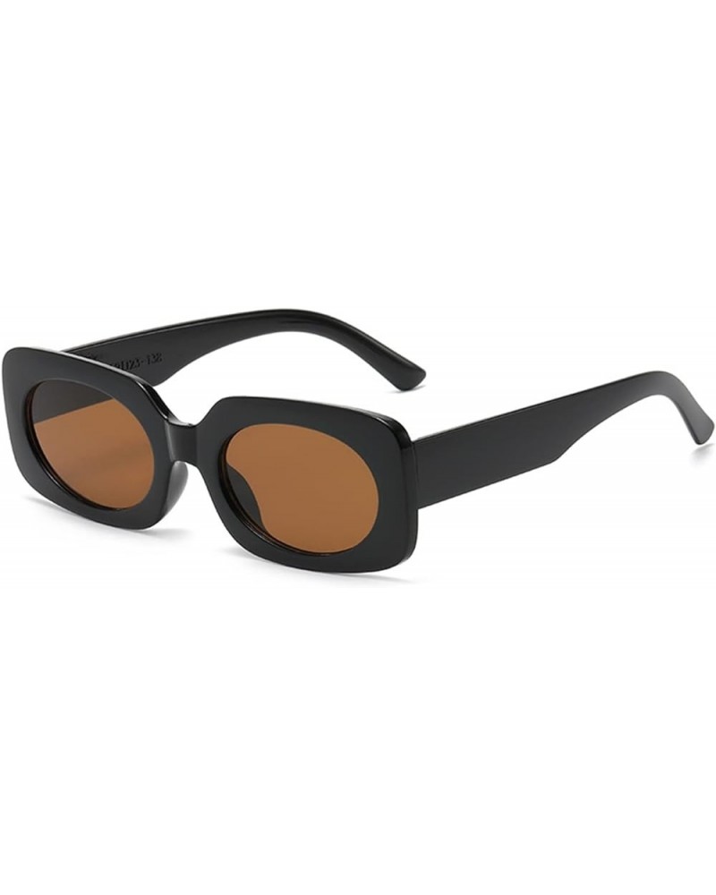 Small Frame Oval Outdoor Vacation Beach Sunglasses For Men And Women Trendy Commuter UV400 Sunglasses Gift B $18.88 Designer