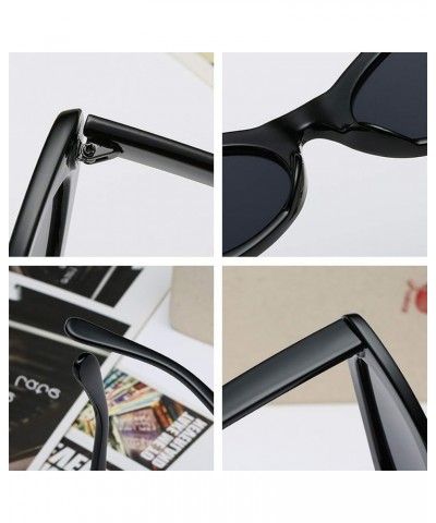 Men and women Oval Sunglasses Fashion Simple Sunglasses Retro glasses White Black $7.18 Oval