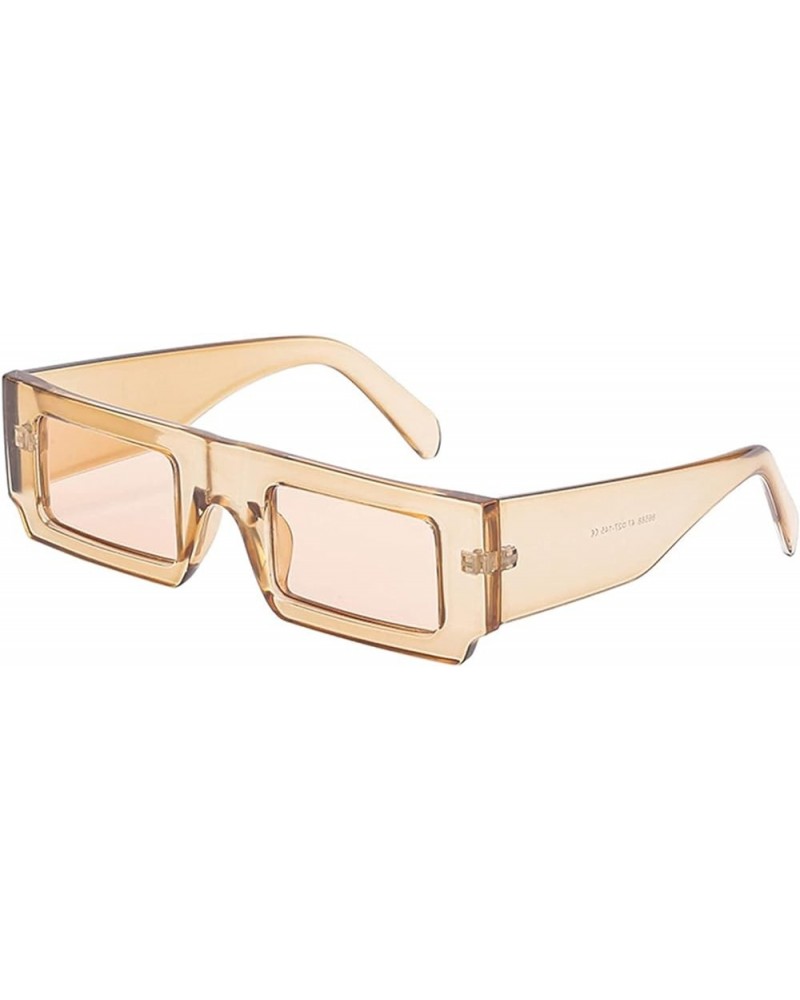 Punk Small Frame Wide Leg Men and Women Fashion Sunglasses (Color : C, Size : 1) 1A $19.11 Designer