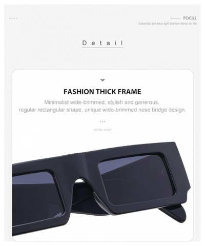 Punk Small Frame Wide Leg Men and Women Fashion Sunglasses (Color : C, Size : 1) 1A $19.11 Designer