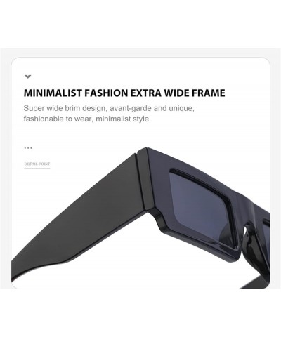 Punk Small Frame Wide Leg Men and Women Fashion Sunglasses (Color : C, Size : 1) 1A $19.11 Designer