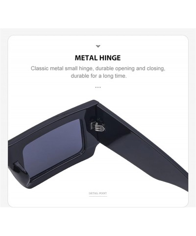 Punk Small Frame Wide Leg Men and Women Fashion Sunglasses (Color : C, Size : 1) 1A $19.11 Designer