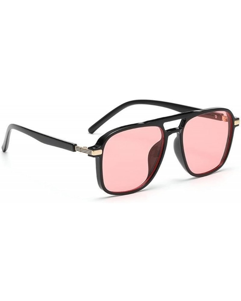 Retro Large Frame Square Sunglasses for Men and Women Outdoor (Color : A, Size : 1) 1 E $19.94 Designer