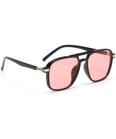 Retro Large Frame Square Sunglasses for Men and Women Outdoor (Color : A, Size : 1) 1 E $19.94 Designer