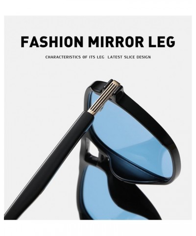 Retro Large Frame Square Sunglasses for Men and Women Outdoor (Color : A, Size : 1) 1 E $19.94 Designer