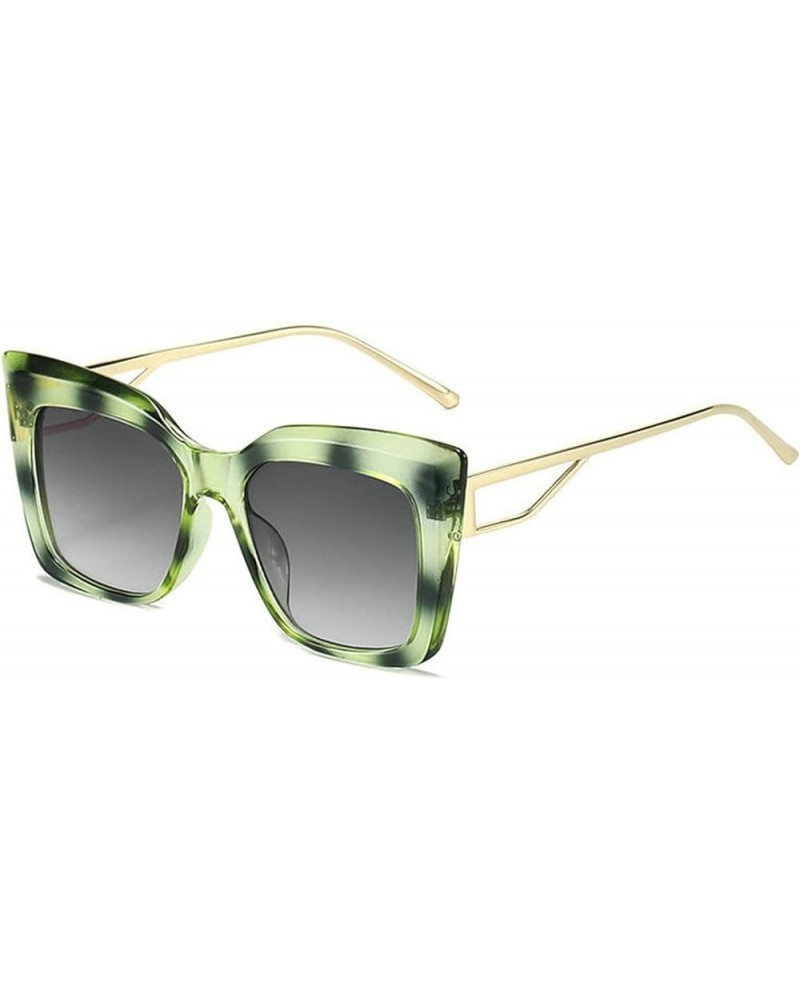 Oversized Personality Cat Eye Sunglasses for Women Men Fashion Unique Leg Vintage Elegant Y2K Sun Glasses Green1 $9.88 Oversized