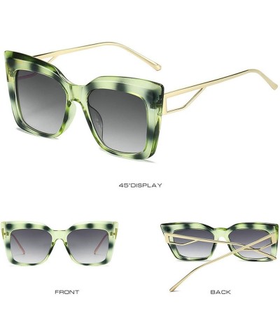 Oversized Personality Cat Eye Sunglasses for Women Men Fashion Unique Leg Vintage Elegant Y2K Sun Glasses Green1 $9.88 Oversized