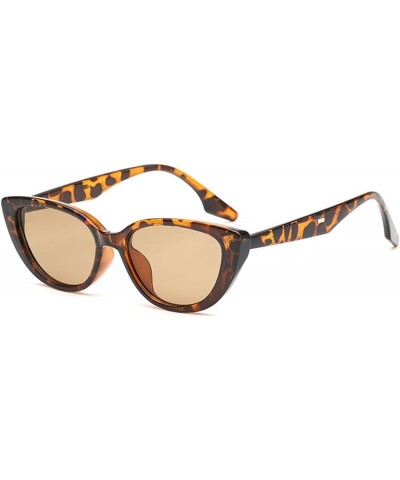 Metal Small Frame Retro Cat Eye Men and Women Outdoor Vacation Beach Sunglasses (Color : F, Size : 1) 1A $18.46 Designer