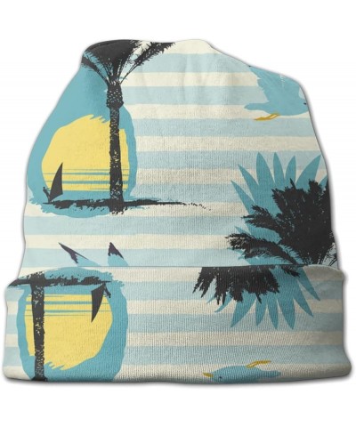 Skull Caps for Men Women Retro Beach $13.42 Designer