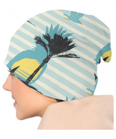 Skull Caps for Men Women Retro Beach $13.42 Designer