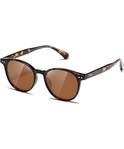 Sunglasses Womens and Men Polarized Retro Trendy Sun Glasses Vintage Round Frame K1515 Tortoise/Brown $14.24 Wayfarer