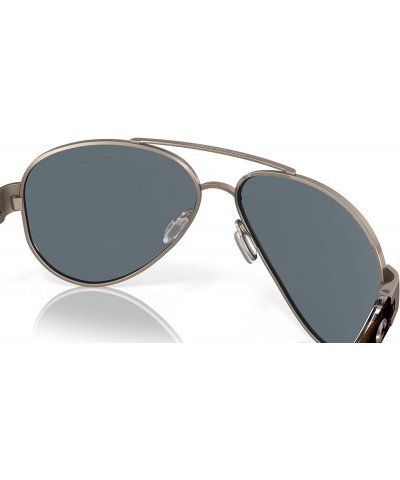 Men's South Point Aviator Sunglasses Golden Pearl/Blue Mirrored Polarized-580p $47.25 Designer