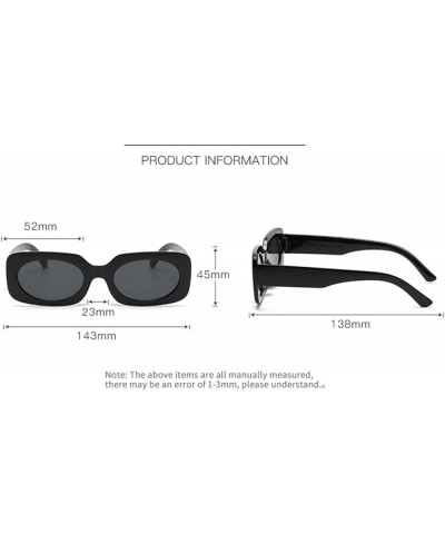 Small Frame Oval Outdoor Vacation Beach Sunglasses For Men And Women Trendy Commuter UV400 Sunglasses Gift B $18.88 Designer