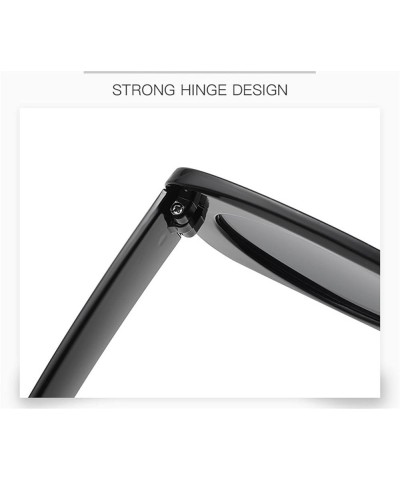 Small Frame Oval Outdoor Vacation Beach Sunglasses For Men And Women Trendy Commuter UV400 Sunglasses Gift B $18.88 Designer