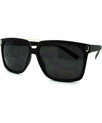 Unisex Retro Fashion Sunglasses Stylish Square Flat Top Shades Matte Black black $8.13 Square