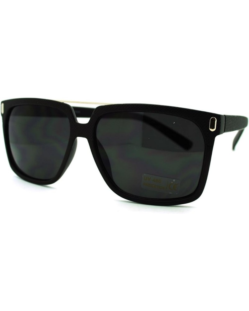 Unisex Retro Fashion Sunglasses Stylish Square Flat Top Shades Matte Black black $8.13 Square