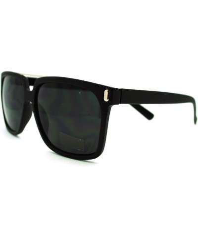 Unisex Retro Fashion Sunglasses Stylish Square Flat Top Shades Matte Black black $8.13 Square